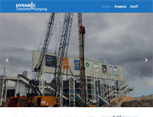 Tablet Screenshot of dynamicconcretepumping.com